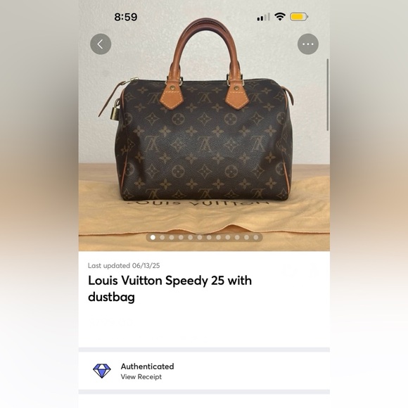 Louis vuitton speedy 25 with dustbag - Picture 16 of 16